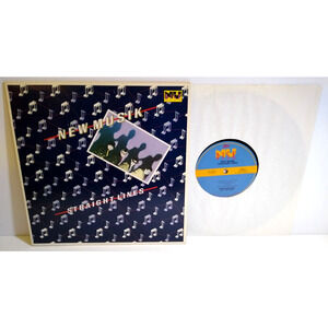 New Musik Straight Lines Vinyl 10" Record New Wave Synth-Pop Living By Numbers
